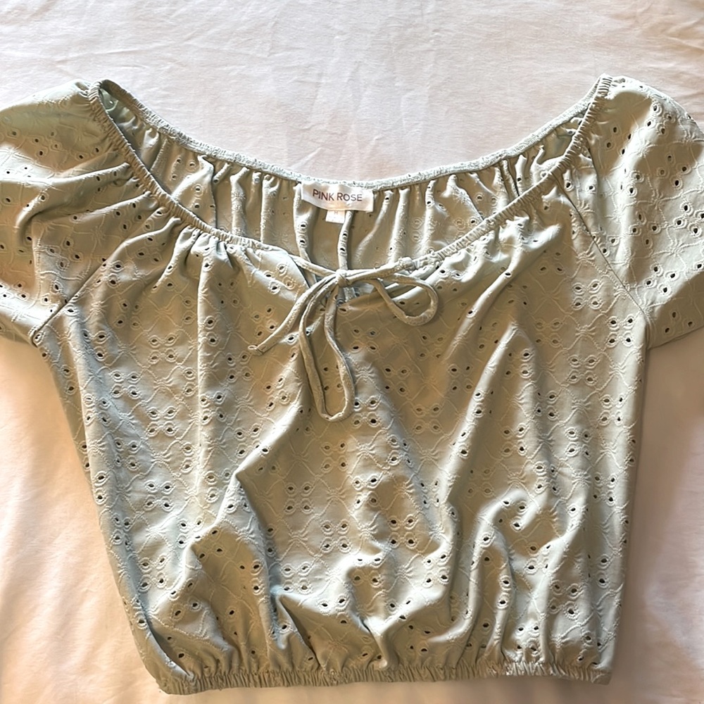 Off the shoulder crop top